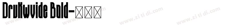 Drukwvide Bold字体转换